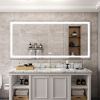 72x36 Inch LED Lighted Bathroom Mirror with 3 Colors Light, Wall Mounted Bathroom Vanity Mirror with Touch Button, Anti-Fog Dimmable Bathroom Mirror (