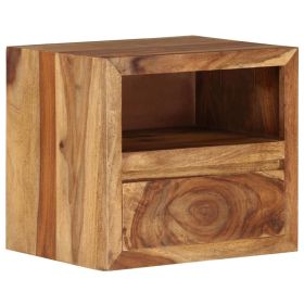 Bedside Table Solid Sheesham Wood 15.7"x11.8"x13.8"