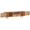 TV Cabinet 55.1"x11.8"x15.7" Solid Mango Wood