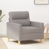 Sofa Chair Light Gray 23.6" Fabric