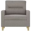 Sofa Chair Light Gray 23.6" Fabric