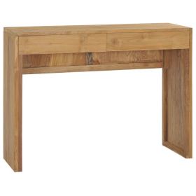 Console Table 39.4"x13.8"x29.5" Solid Teak Wood