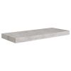 Floating Wall Shelves 2 pcs Concrete Gray 23.6"x9.3"x1.5" MDF