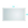 84*48 LED Lighted Bathroom Wall Mounted Mirror with High Lumen+Anti-Fog Separately Control bedroom full-length mirror bathroom led mirror hair salon m