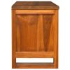 TV Cabinet 43.3"x11.8"x15.7" Solid Teak Wood