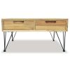 Coffee Table 31.5"x31.5"x15.7" Solid Teak