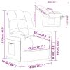 Recliner Light Grey Fabric