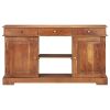 Sideboard 53.1"x13.8"x29.5" Solid Acacia Wood