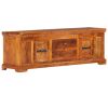 TV Cabinet 46.8"x11.8"x15.7" Solid Acacia Wood