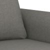 2-Seater Sofa Dark Gray 47.2" Fabric