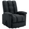 Power Lift Recliner Dark Gray Fabric