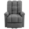 Power Lift Recliner Light Gray Fabric