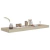 Floating Wall Shelves 2 pcs Oak 31.5"x9.3"x1.5" MDF