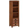 Highboard with 3 Drawers 15.7"x11.8"x51.2" Solid Mango Wood