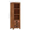 Highboard with 3 Drawers 15.7"x11.8"x51.2" Solid Mango Wood