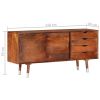 TV Cabinet 46.5"x11.8"x21.7" Solid Acacia Wood