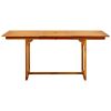 Garden Dining Table (47.2"-66.9")x31.5"x29.5" Solid Acacia Wood