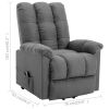 Power Lift Recliner Light Gray Fabric