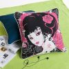 [Oriental Love] Cotton Decorative Pillow Cushion / Floor Cushion (19.7 by 19.7 inches)