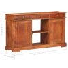 Sideboard 53.1"x13.8"x29.5" Solid Acacia Wood