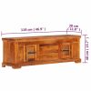 TV Cabinet 46.8"x11.8"x15.7" Solid Acacia Wood