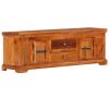 TV Cabinet 46.8"x11.8"x15.7" Solid Acacia Wood