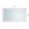 LTL needs to consult the warehouse address84*48 LED Lighted Bathroom Wall Mounted Mirror with High Lumen+Anti-Fog Separately Control