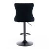 Set of 2 Swivel Velvet Barstools Adjusatble Seat Height from 25-33 Inch; Modern Upholstered Bar Stools with Backs Comfortable Tufted for Home Pub and