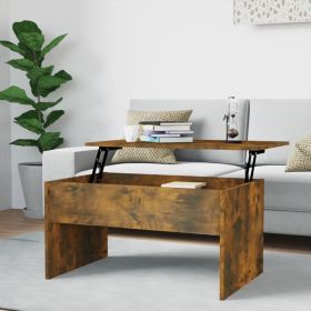 Coffee Table Smoked Oak 31.5"x19.9"x16.3" Engineered Wood