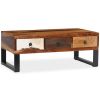 Coffee Table Solid Sheesham Wood 35.4"x19.7"x13.8"