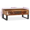 Coffee Table Solid Sheesham Wood 35.4"x19.7"x13.8"