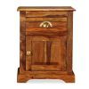 Bedside Cabinet 2 pcs 15.7"x11.8"x19.7" Solid Sheesham Wood