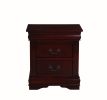 ACME Louis Philippe Nightstand in Cherry 23753