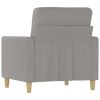 Sofa Chair Light Gray 23.6" Fabric