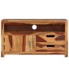 TV Cabinet 35.4"x13.6"x19.7" Solid Wood Acacia