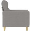 Sofa Chair Light Gray 23.6" Fabric