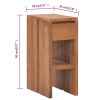 Bedside Cabinet 7.9"x13.8"x19.7" Solid Teak Wood