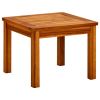 Patio Coffee Table 17.7"x17.7"x14.2" Solid Acacia Wood