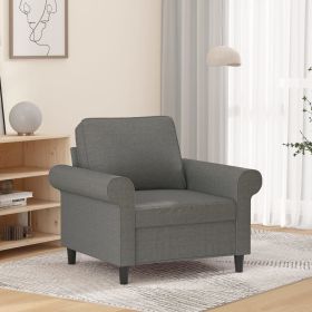 Sofa Chair Dark Gray 23.6" Fabric