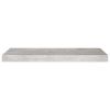 Floating Wall Shelves 2 pcs Concrete Gray 23.6"x9.3"x1.5" MDF