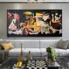 Handmade Guernica By Pablo Picasso Colourful Paintings Reproduction Art New Version Famous Canvas Wall Art Pablo Picasso Frameless Only Canvas