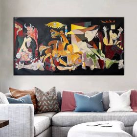 Handmade Guernica By Pablo Picasso Colourful Paintings Reproduction Art New Version Famous Canvas Wall Art Pablo Picasso Frameless Only Canvas (style: 5, size: 60x90cm)