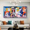 Handmade Guernica By Pablo Picasso Colourful Paintings Reproduction Art New Version Famous Canvas Wall Art Pablo Picasso Frameless Only Canvas