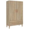 Highboard Sonoma Oak 27.6"x12.2"x45.3" Engineered Wood